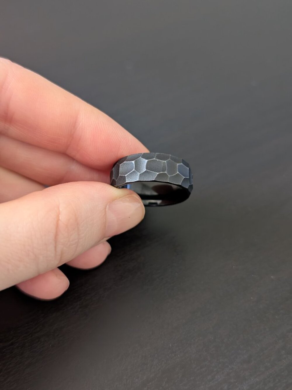 Triton Black Tungsten Men's Wedding Band Size 9